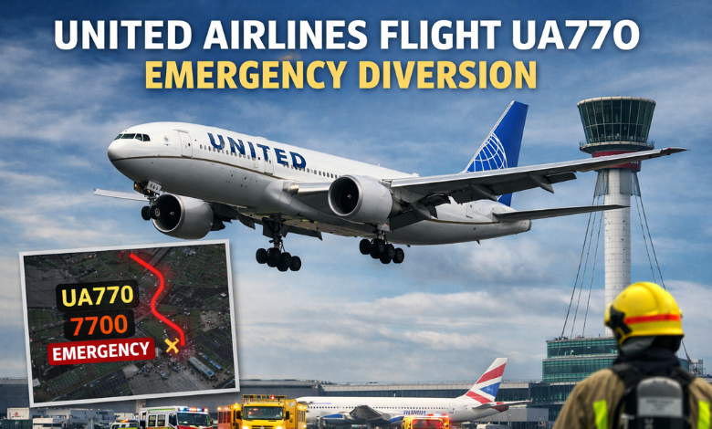 United Airlines Flight UA770 Emergency Diversion