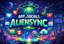 App and Socials Aliensync