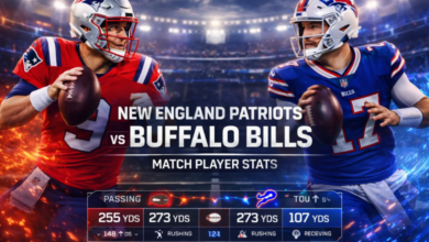 New England Patriots vs Buffalo Bills Match Player Stats